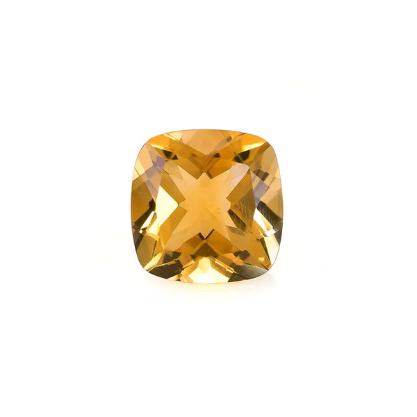 Citrine Loose Gemstone 8x8 top Cushion (Faceted) 1.98 Carat