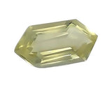 genuine lemon quartz hexagon cut 