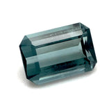 genuine blue tourmaline emerald cut 9x7mm