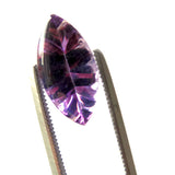 Natural amethyst marquise cut concave bufftop jewel