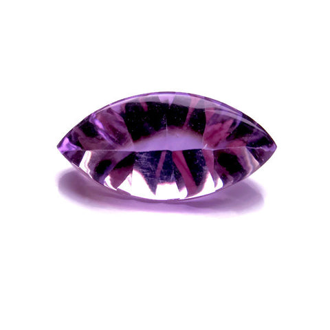Natural amethyst marquise cut concave bufftop gemstone