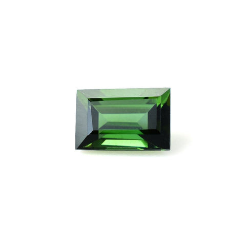 green tourmaline 7x5mm baguette cut loose gemstone