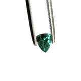 green tourmaline trillion cut 6x5mm loose gemstone