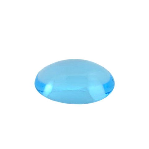 Natural sky blue topaz oval cut cabochon 12x10mm gemstone