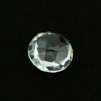 Crystal Quartz round briolette cut - 8 mm 