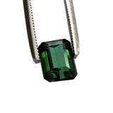 Natural green tourmaline  octagon emerald cut 7x5.5mm jewel