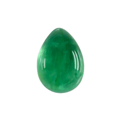Emerald cabochon pear shape - 7x5mm