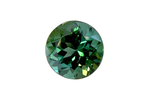 tourmaline green genuine round cut 6.5mm gemstone
