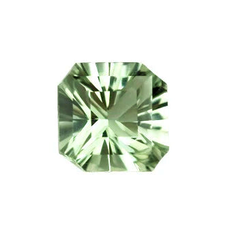 green amethyst prasiolite asscher cut 10mm loose gemstone