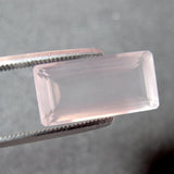 rose quartz baguette 16x8mm gem