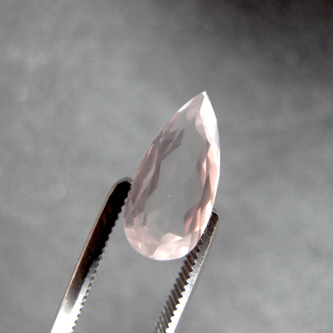 rose quartz pear cut 12x6mm loose gemstone