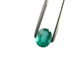 emerald green oval natural stone 8x6mm
