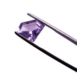 amethyst pentagon cut free-form 14mm beautiful gem 