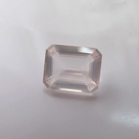 natural rose quartz octagon rectangle cut 8X6mm loose gemstone