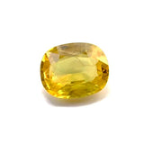 yellow sapphire gemstone cushion cut genuine extra quality
