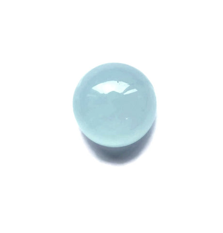 aquamarine round cabochon cut 10mm natural loose gemstone