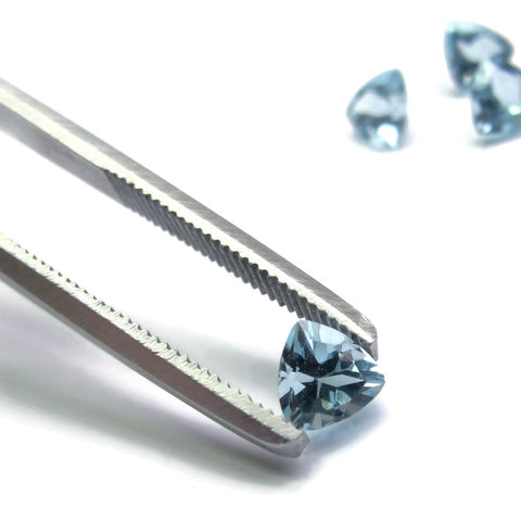 aquamarine blue trillion cut 4mm loose stone