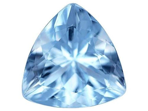 aquamarine blue trillion cut natural extra quality 5mm gemstone