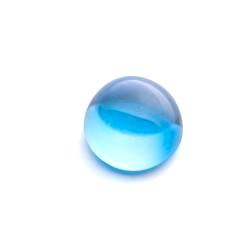 Swiss blue topaz round cut cabochon 5mm natural gemstone