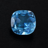 swiss blue topaz cushion cut 5mm genuine jewel 