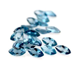 natural london blue topaz marquise cut 7x3.5mm gemstone