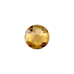 Natural citrine round briolette cut 5mm gemstone