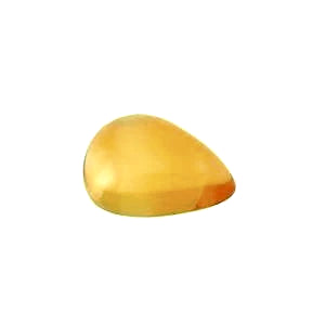 natural citrine pear cut cabochon 12x8mm gemstone