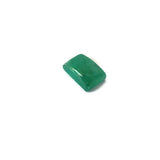 Emerald cabochon cushion octagon cut - 10x7 mm