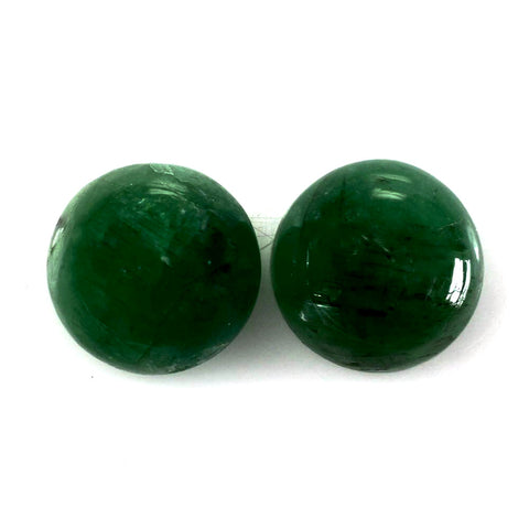 emerald cabochon round 6mm loose gemstone