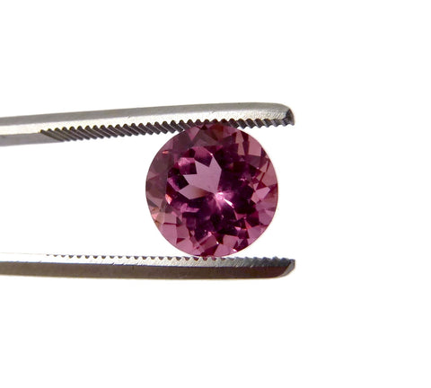 tourmaline pink round cut 8mm loose gemstone