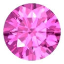 Tourmaline round cut - 7mm (Rose-pink)