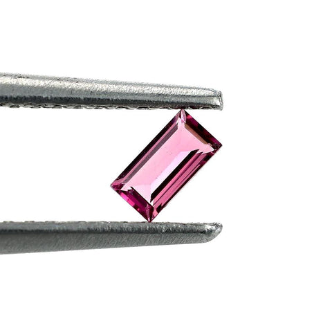 pink tourmaline baguette cut 4x2mm loose gemstone