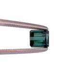 Tourmaline green emerald octagon cut 6x5mm genuine loose gemstone