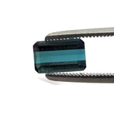 tourmaline blue indicolite emerald octagon cut 8x6mm loose stone