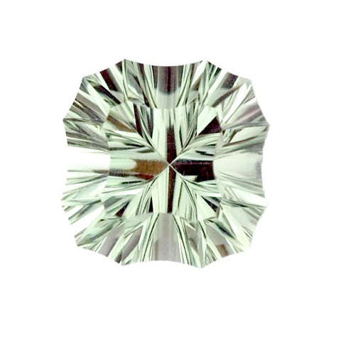 green amethyst prasiolite gemstones cushion fancy concave 8mm