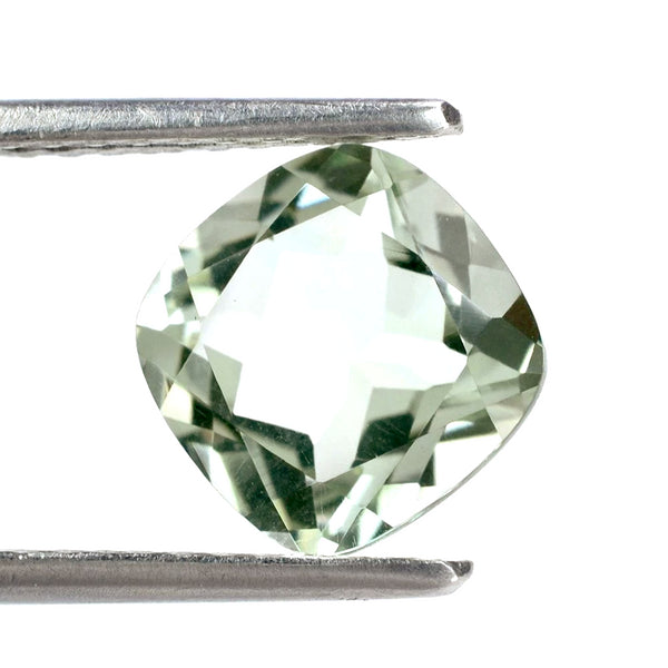 Green Amethyst Double Checkerboard Loose Gemstone 10 mm store x 8 mm Antique Cushion