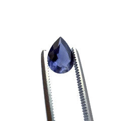 Natural iolite pear cut 7x5mm gemstone from Brazil