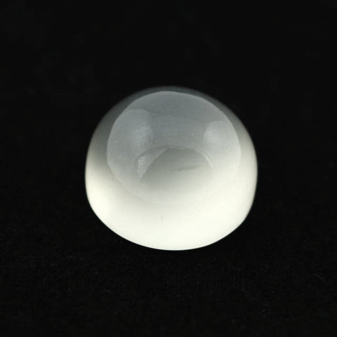 Natural white moonstone round cabochon 8mm gemstone