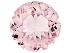 pink morganite round cut 6mm natural gemstone