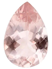 morganite pear cut 10x7mm pink natural loose gemstone