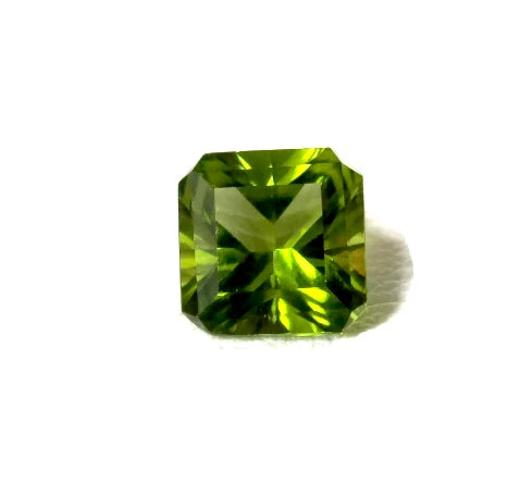 Peridot green octagon square cut 8mm natural loose gemstone