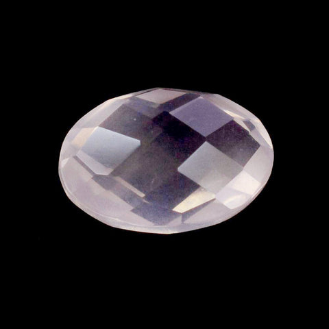 rose quartz oval checkerboard cabochon 14x10mm loose gemstone