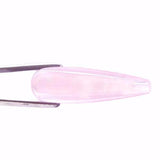 natural rose quartz drop cut 30x9mm loose jewel