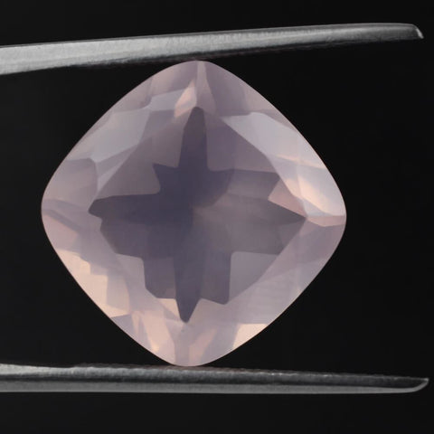 rose quartz cushion cut 8mm loose gemstone
