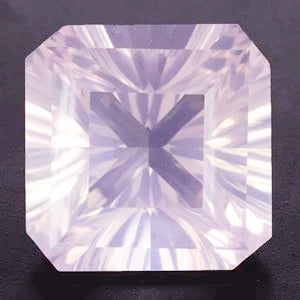 rose quartz pink asscher octagon cut 10mm loose gemstone
