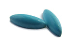Turquoise marquise cut cabochon  - 18x6mm