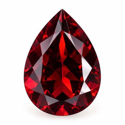 Garnet pear cut 7x5mm loose gemstone
