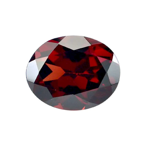 Red garnet oval gemstone 10x8mm for jewellery making