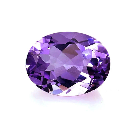 Amethyst oval gem - 12x10mm