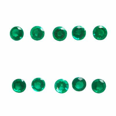 Emerald Rounbd Emerald | Round Cut | 2mm loose gemstone | Gemstones Brazil